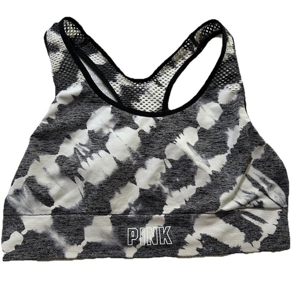 VICTORIAS SECRET SPORT Yoga Gym Run The Player Racerback Sports Bra Medium - Picture 1 of 5